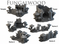 Fungalwood Ruins 28mm 3D printed Wargaming Terrain/Scenery. Suitable for Fantasy/Age of Sigmar