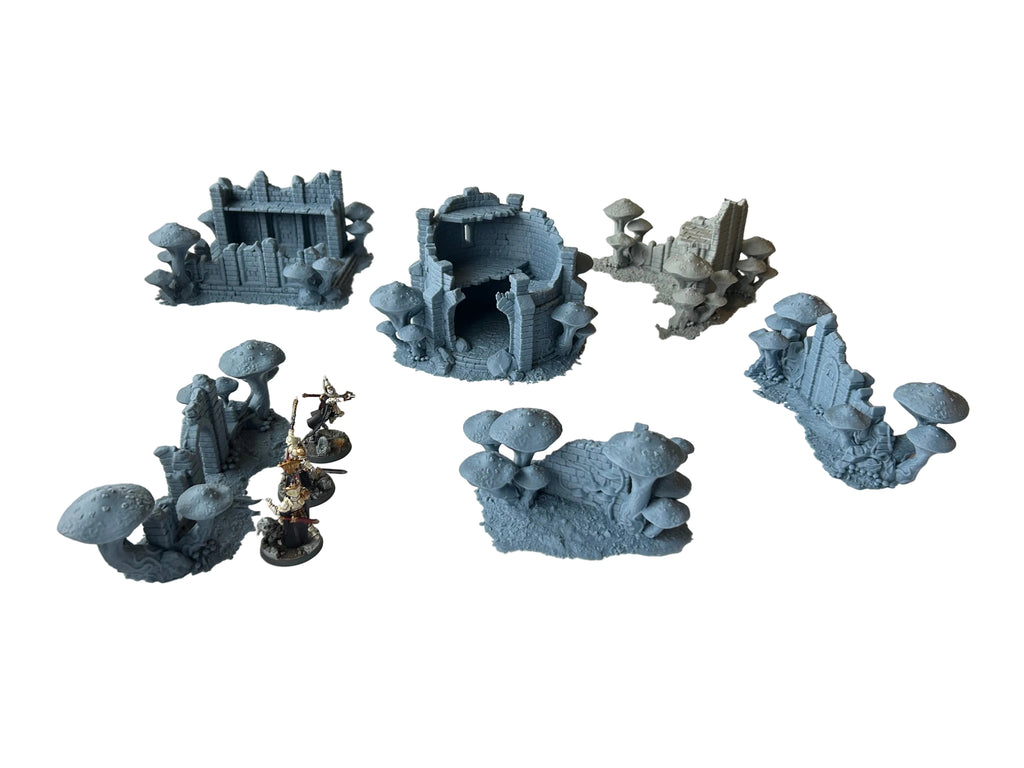 Fungalwood Ruins 28mm 3D printed Wargaming Terrain/Scenery. Suitable for Fantasy/Age of Sigmar