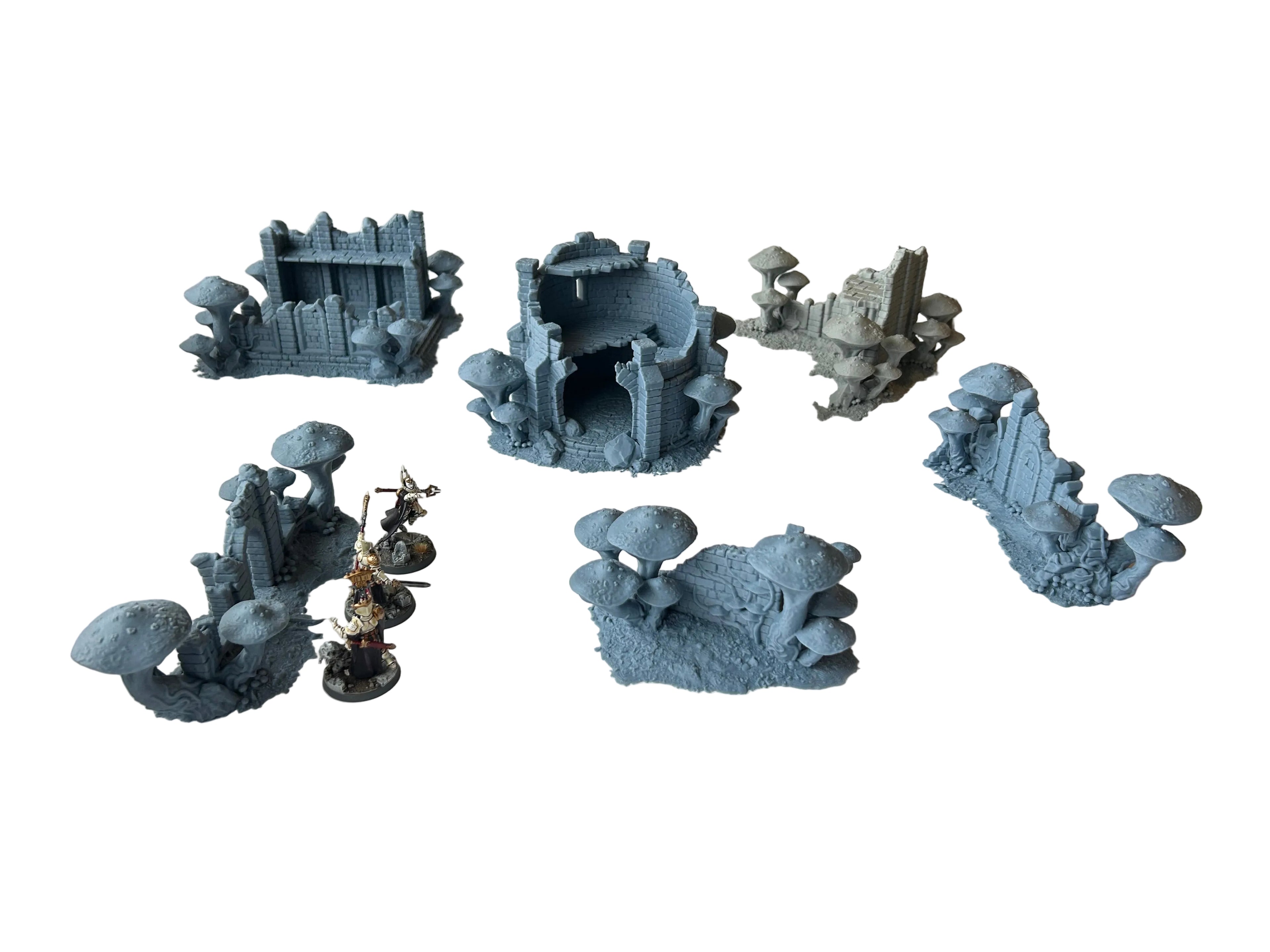 Fungalwood Ruins 28mm 3D printed Wargaming Terrain/Scenery. Suitable for Fantasy/Age of Sigmar