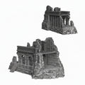 Medium Ruins, Stone City Straight Wall, 28mm Terrain, Fantasy/Age of Sigmar/Frostgrave/Mordheim.