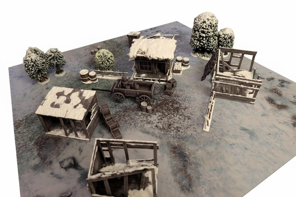 Cart and Wagon set/3D printed Wargaming Terrain/DnD/Scatter Terrain/Dead Mans Hand