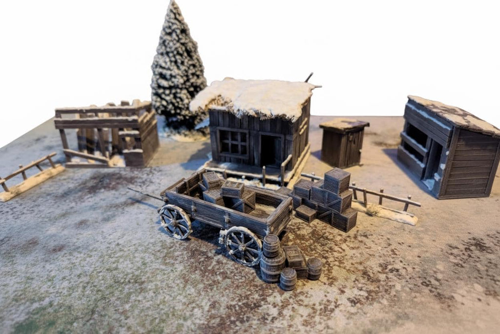 Cart and Wagon set/3D printed Wargaming Terrain/DnD/Scatter Terrain/Dead Mans Hand