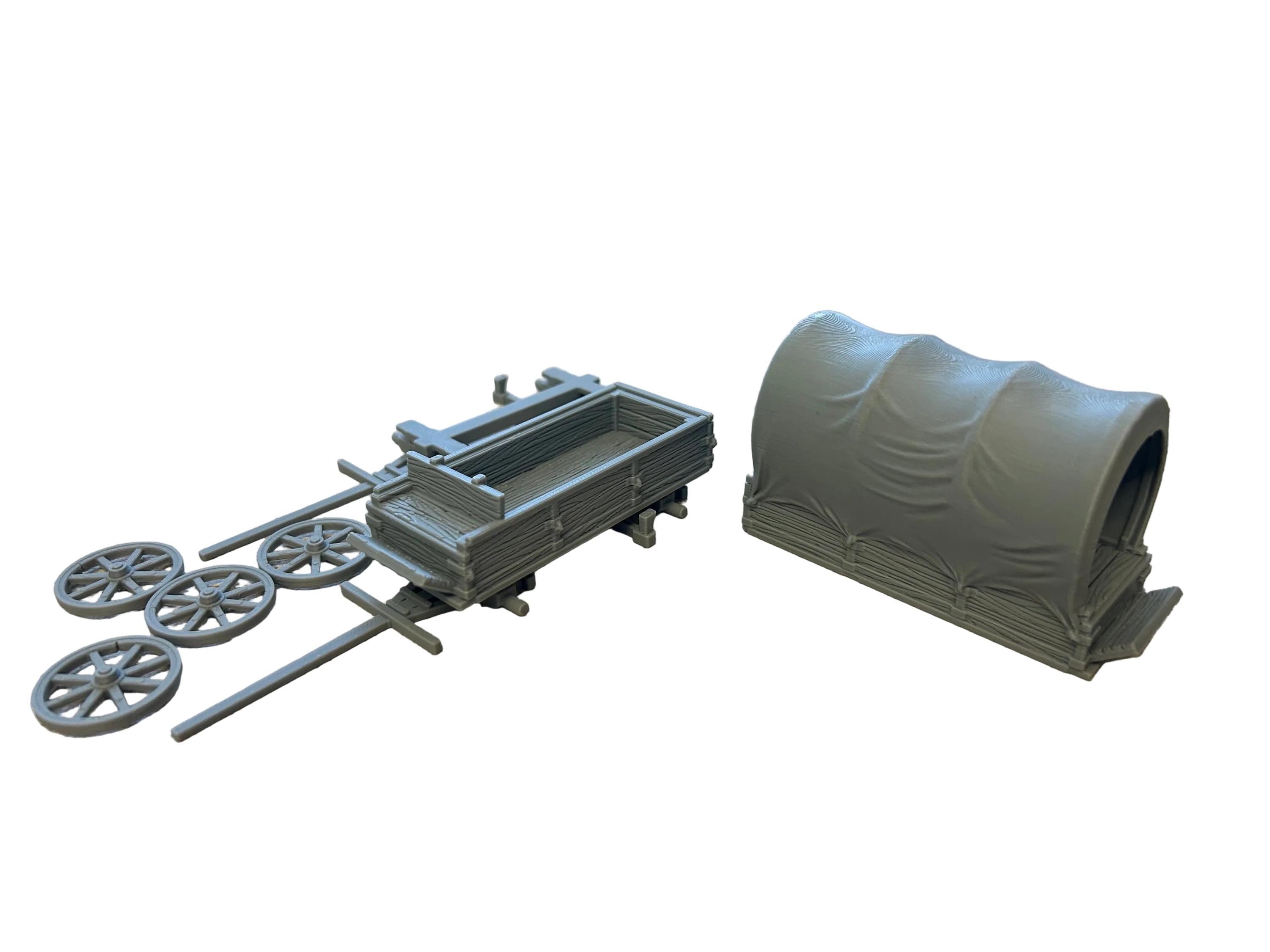 Cart and Wagon set/3D printed Wargaming Terrain/DnD/Scatter Terrain/Dead Mans Hand