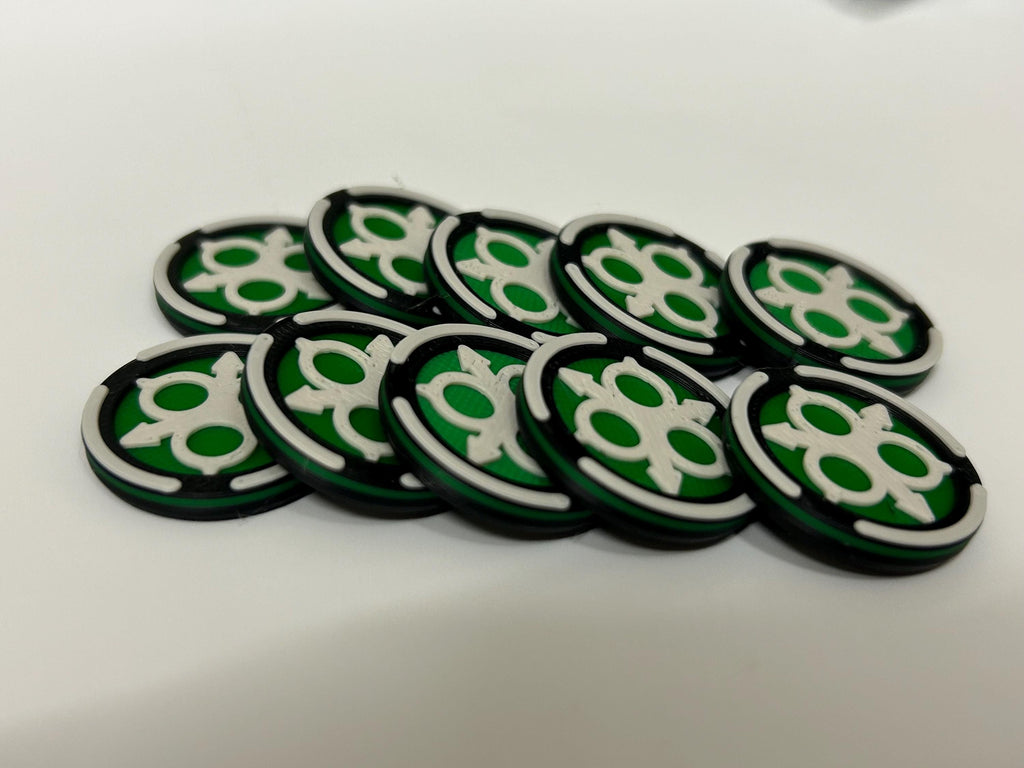 Nurgle Disease Tokens x 10, 1 x Plague Progenitor. Age of Sigmar, Warhammer, Free UK Shipping.