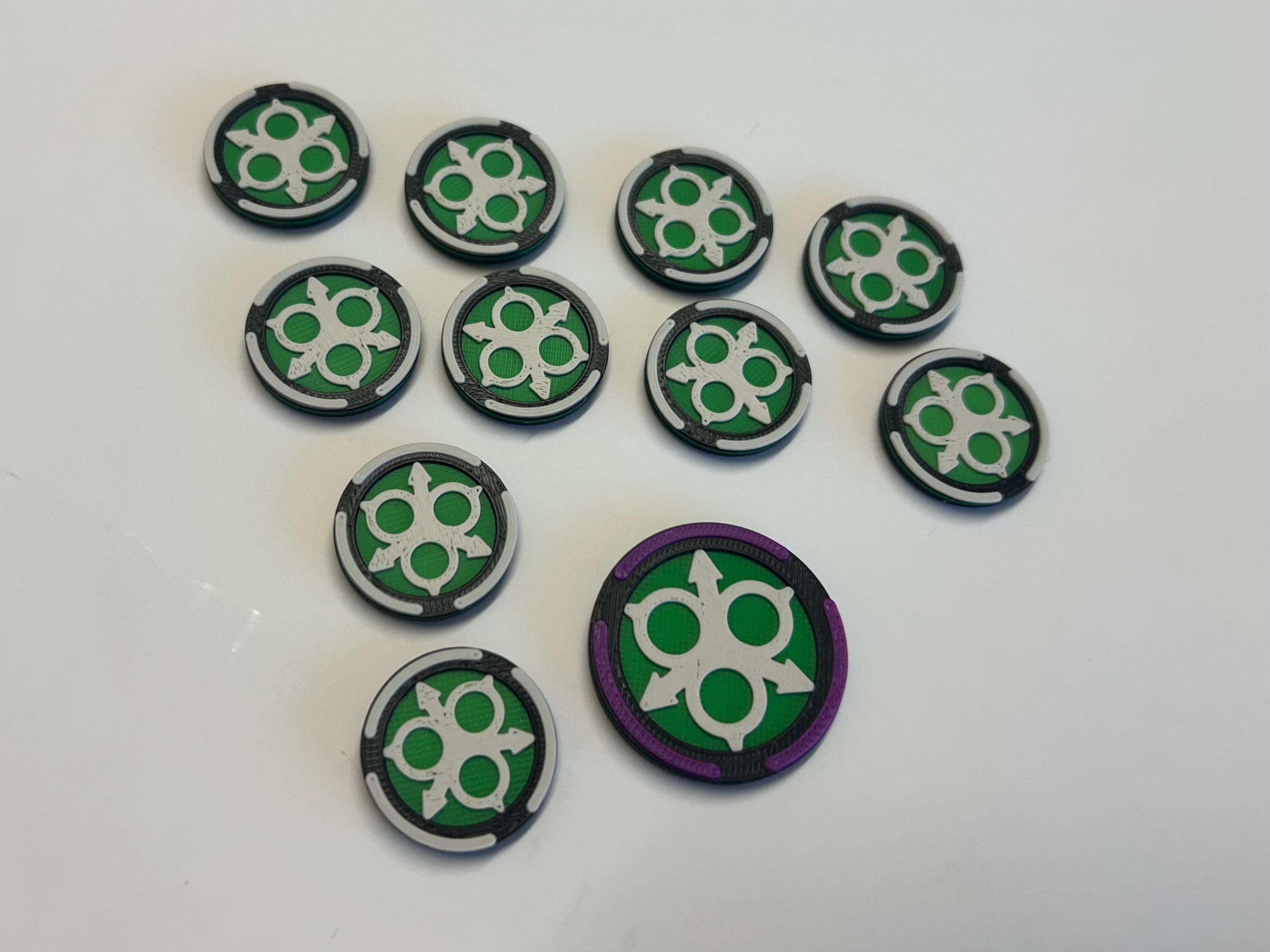 Nurgle Disease Tokens x 10, 1 x Plague Progenitor. Age of Sigmar, Warhammer, Free UK Shipping.