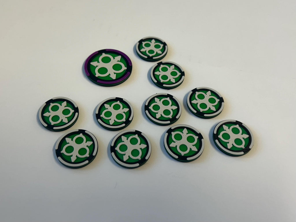 Nurgle Disease Tokens x 10, 1 x Plague Progenitor. Age of Sigmar, Warhammer, Free UK Shipping.