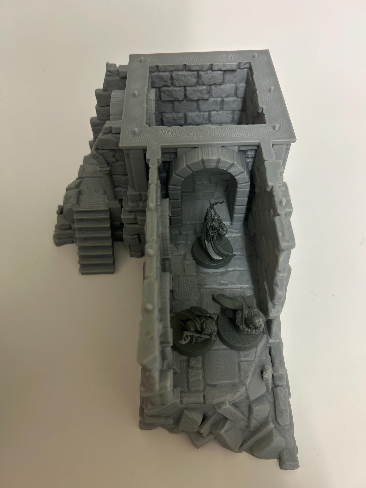 Ruins Terrain, Stone City Turret, AoS, Old world, Fantasy, MESBG.