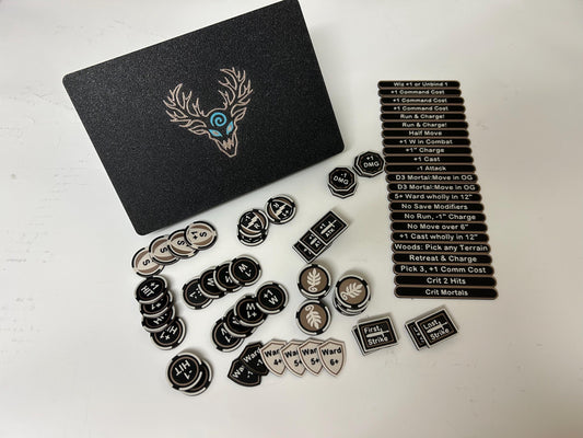 Wargaming Tokens Set with Overgrown counters: compatible with AoS 4th edition.