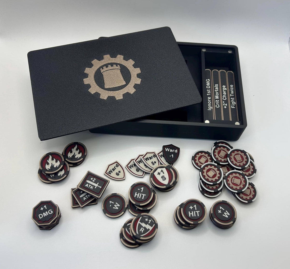 CoS Wargaming Token set with Order Tokens: compatible with AoS 4th Edition