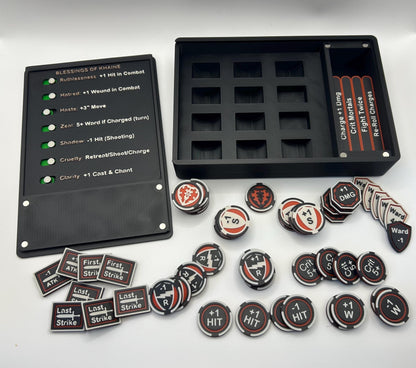 DoK Wargaming Token set and blessing tracker: compatible with AoS 4th Edition(2026 book)