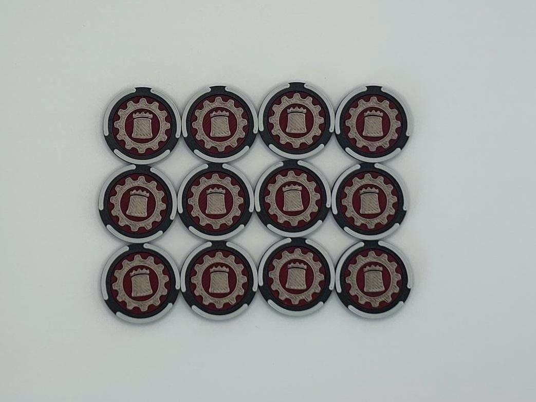 CoS Wargaming Token set with Order Tokens: compatible with AoS 4th Edition