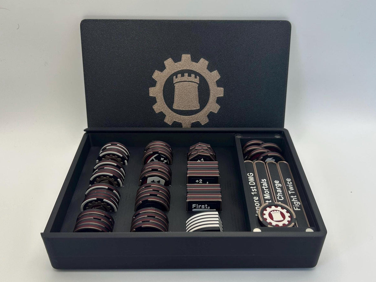 CoS Wargaming Token set with Order Tokens: compatible with AoS 4th Edition