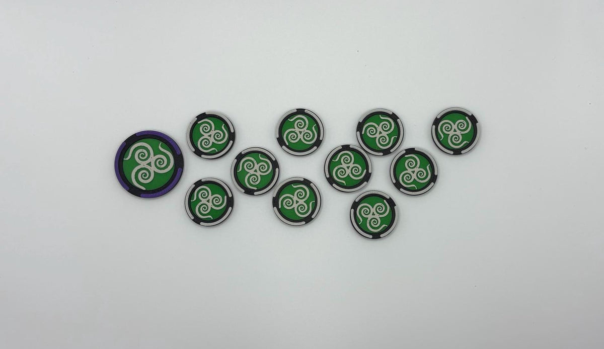 Diseased Token Set for Wargaming with Magnetic Sliding Box