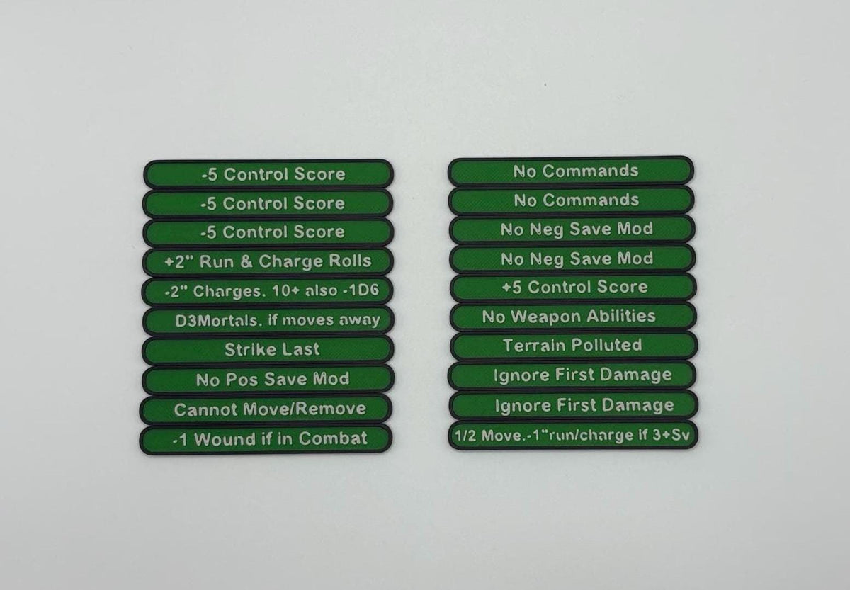 Diseased Token Set for Wargaming with Magnetic Sliding Box