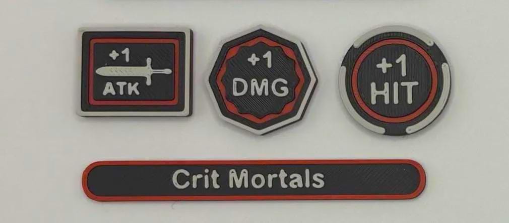 Ogre Token Set for Wargaming with Magnetic Sliding Box
