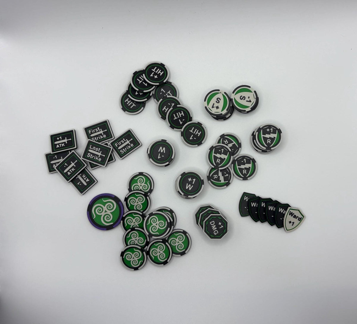 Diseased Token Set for Wargaming with Magnetic Sliding Box