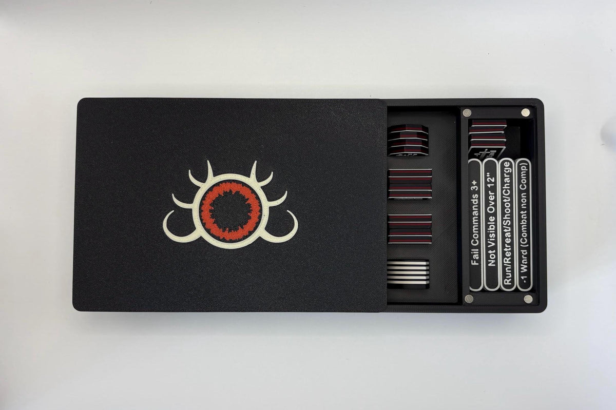 Ogre Token Set for Wargaming with Magnetic Sliding Box