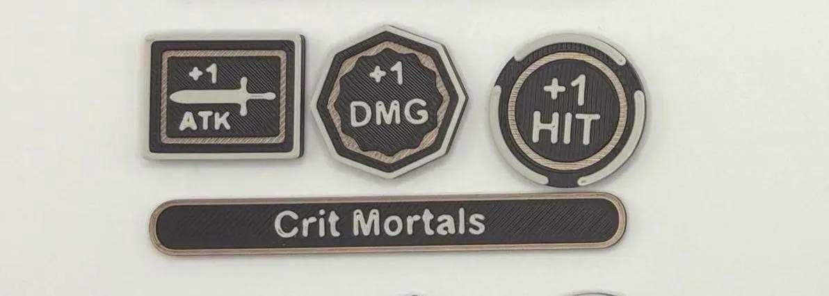 Ogre Token Set for Wargaming with Magnetic Sliding Box