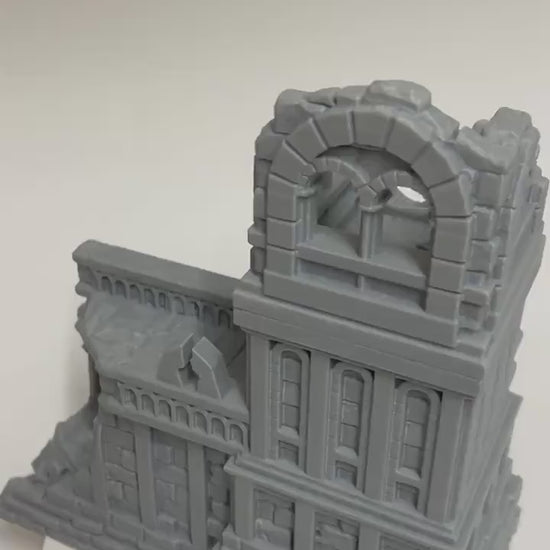 Ruins Terrain, Stone City Turret, AoS, Old world, Fantasy, MESBG.