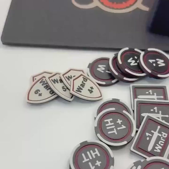Ogre Token Set for Wargaming with Magnetic Sliding Box